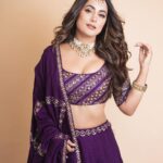 Hina Khan Instagram – Aaj Mood Indian Hai 💜
.
.
.

Lehenga @prathyushagarimellaofficial
Jewellery @beadsnjewels_byekta
@aquamarine_jewellery 
@minerali_store
Styled by @sayali_vidya 
📸 @onegreymood