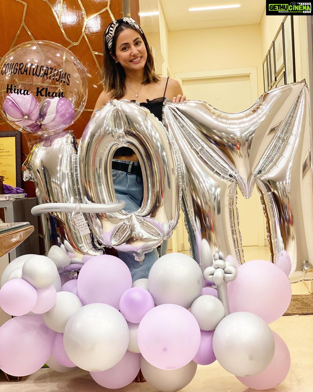 Hina Khan Instagram - 10 Million Strong Thank you 🙏 #10MillionHinaholics #10MillionInstaHearts