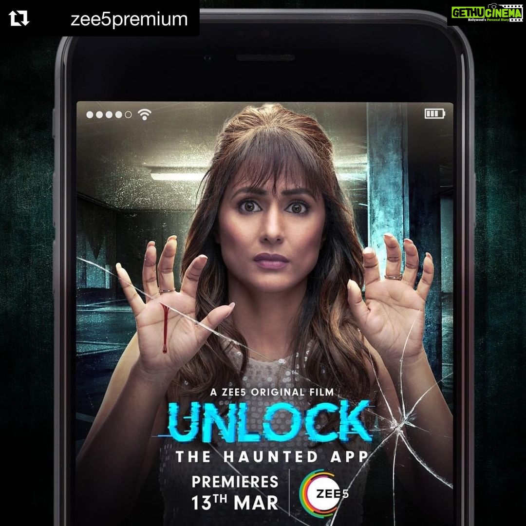 Hina Khan Instagram - #UnlockTheHauntedApp #Repost @zee5premium with @get_repost ・・・ An app that can grant all your wishes, but you have to pay a price for it… A grave one. Are you ready to #UnlockTheHauntedApp on Friday the 13th of March? #TheEvilInside #AZEE5Original @debatma