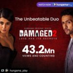 Hina Khan Instagram - Wow... it’s so humbling to know that my first digital debut at @hungama_play got such a great response. More than 4 crore people have seen it in just a months time and the numbers are still going up. To tell you the truth I got to know that the app crashed for a brief time right after #Damaged went online, of course they sorted it in no time. It’s evident with the right kind of packaging and positive mindset you can get your product to standout in the sea full of digital content. I am so thankful to my costar @adhyayansuman , my director @ekant.babani .. the team at #Hungama and most importantly my fans who appreciate my work and support me in all the challenges I take up in my professional life. You guys are a blessing! #Gratitude #Repost @hungama_play with @get_repost ・・・ Thank you everyone for the massive response you have shown! 🙌 #Damaged2 on Hungama Play has now crossed over 43 Million views and counting! 🕺