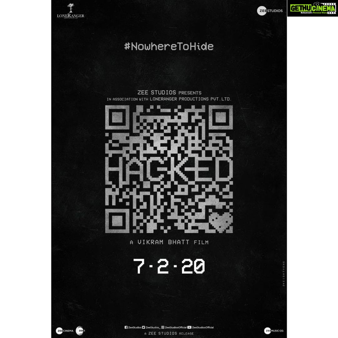 Hina Khan Instagram - There's nowhere to hide! You will be #Hacked on February 7, 2020. A stalker thriller by @vikrampbhatt Watch out for more, soon. @rohan_shah_ @mohitmalhotra9 @sid.makkar #AmarThakkar @krishnavbhatt @zeestudiosofficial #Hacked