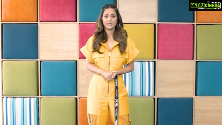 Hina Khan Instagram - Moving one step closer to fitness with this amazing #FitRoundChallenge given to me by @tataskyofficial Challenging @manieshpaul to perform this. Keep the loop going!