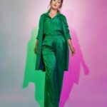 Hina Khan Instagram - 💚 Outfit @raw_mango Jewels @flowerchildbyshaheenabbas Heels @dune_london 📸 @visualaffairs_va