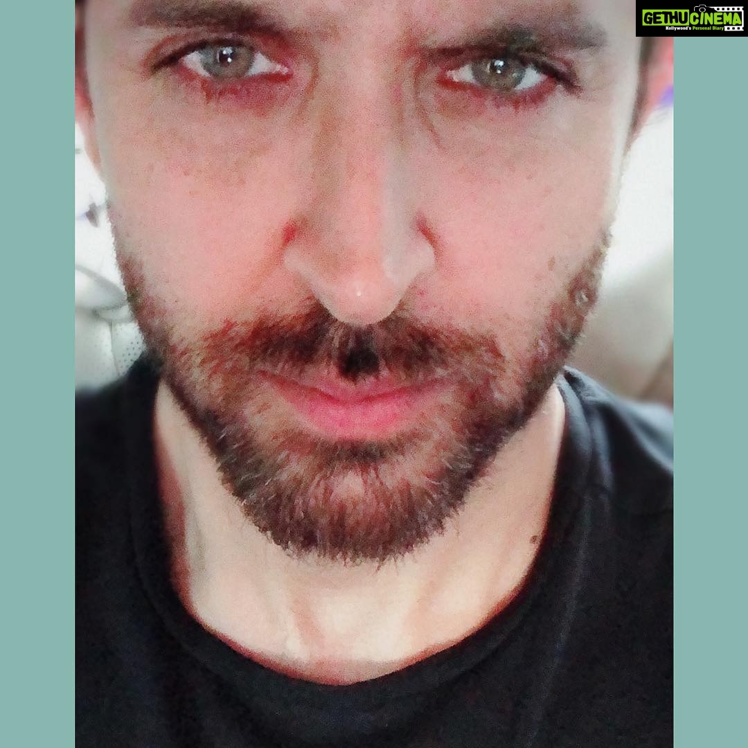 Hrithik Roshan Instagram - took a selfie. Liked it. then posted it. #keepitsimple