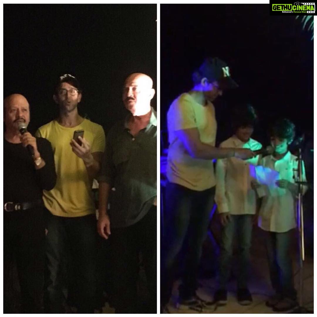 Hrithik Roshan Instagram - And she gets her own personal choir from the men of the house! So what if not all of us can hold a tune. #FamilySerenade #Thatshowthisfamilyrolls