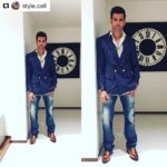 Hrithik Roshan Instagram - #Repost @style.cell with @repostapp ・・・ @hrithikroshan dapper much 🔥🔥 in @khanijo, jeans @diesel, shoes @voganow , watch @rado styled by @anaitashroffadajania @sukritigrover #stylecell #TeamA #hrithikroshan