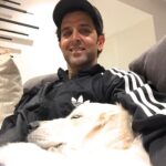 Hrithik Roshan Instagram – It seems that I’m his favoured cushion. #cuddletales #thezanechronicles