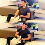 Hrithik Roshan Instagram – Apparently I’m not allowed to move until he’s had his fill of cuddles. #theZanechronicles #additiontothefamily #arentdogsthebest