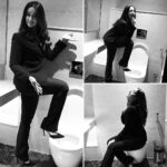 Ileana D'Cruz Instagram - When your team convinces you it’s a good idea to pose with...well...a toilet 🙄🙈 Credit for this goes to @nimster_t (aka manager aka damager) #nexttoiletselleroftheyear #dontjudgeme #imgoofyandiknowit Credit also goes to influencer @divyachablani and photography par excellence @sheetalfkhan 😂 and of course where would we be without @tanghavri styling me to look sharp alongside sexy toilet #sorrynotsorry