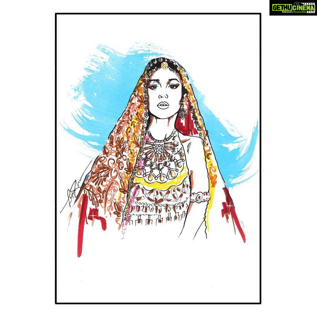 Ileana D'Cruz Instagram - This is soooo cool! Thank yoouuuuu @deepensharma πππβ€οΈβ€οΈβ€οΈ #Repost @deepensharma γ»γ»γ» Few weeks back I came across this @ileana_official Editorial for @lofficielindia And I had to illustrate it! She looks divine in that shoot! β€ #ileanadcruz #fashion #illustration #art #instaart #instasketch #sketch #fashionillustration #Indian #bridal #loffciel #magazine #bridal #wedding #bride #bollywood #watercolor #deepensharma