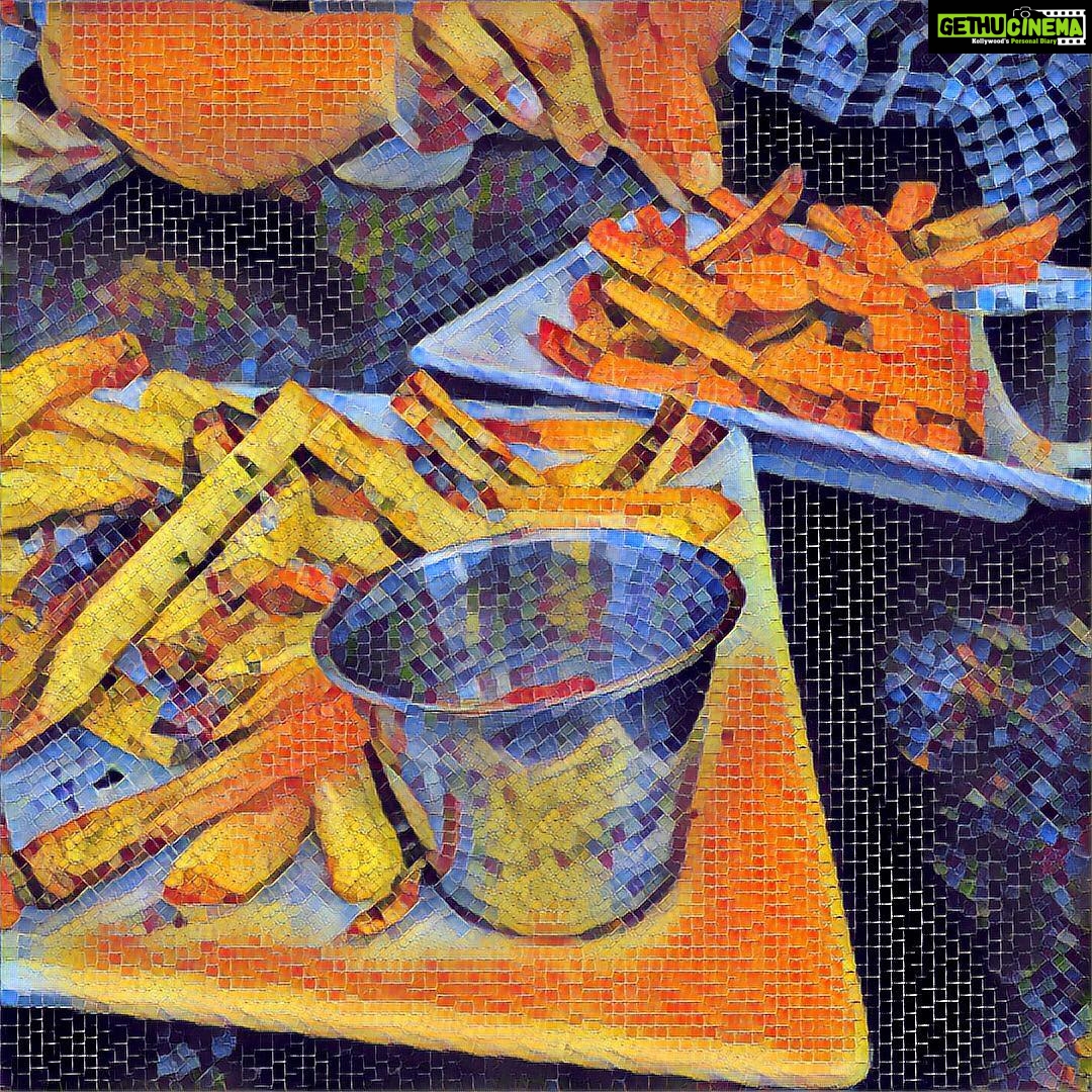 Ileana D'Cruz Instagram - Friessss all day errrrrydayyyy 😍😍😍 🍟🍟🍟 #familytime #fries #dontujudgeme #prisma Guru Burgers and Crepes