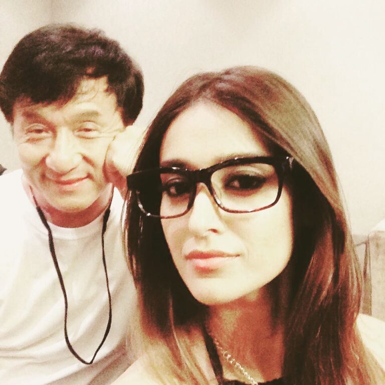 Ileana D'Cruz Instagram - #tbt a year ago when I tried on Jackie Chan's glasses n looked alright in them 🤓 #tbt #chinadiaires #jackiechan #geekygirllook