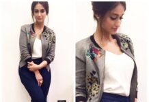 Ileana D'Cruz Instagram - @alliaalrufai @divyachablani @sheetalfkhan @nainas89 ❤️ #Repost @alliaalrufai ・・・ Ileana for Rustom promotions in #jacket @hemantnandita #pants @shopxanomaly #ring @curiocottagejewelry #shoes @louboutinworld #ileanadcruz #rustom