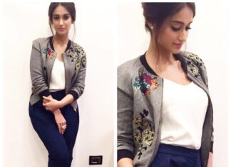 Ileana D'Cruz Instagram - @alliaalrufai @divyachablani @sheetalfkhan @nainas89 ❤️ #Repost @alliaalrufai ・・・ Ileana for Rustom promotions in #jacket @hemantnandita #pants @shopxanomaly #ring @curiocottagejewelry #shoes @louboutinworld #ileanadcruz #rustom