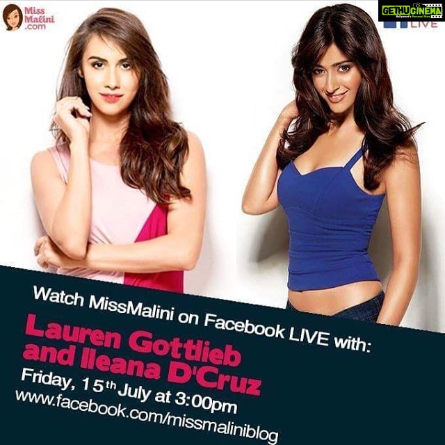 Ileana D'Cruz Instagram - Girl power baby! πͺπΌπ―π
π»Going to be live with my girl @laurengottlieb & @missmalini tomorrow! More deets below ππΌ #Repost @missmalini . . . I'll be live with @laurengottlieb & @ileana_official tomorrow to talk about their #AbSamjhautaNahin moment! Make sure you join in & post Qs about them in the comments β‘οΈβ‘οΈπ #GirlPower #GirlLove