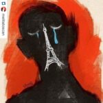 Ileana D’Cruz Instagram – #Repost @melitatoscan
・・・
Despicable 💔

Hadi Heidari, Iranian Cartoonist has been arrested and put in jail in Iran for his support to France with this drawing! NO COMMENT 💔 @hadi_heidari … Please repost !!!