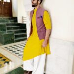 Jackky Bhagnani Instagram - Always looking at the bright side of Life 💛💫 Outfit - @deepakparwani