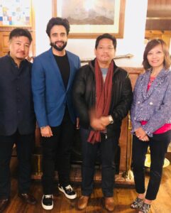 Jackky Bhagnani Instagram - It was pleasure to meet the Honourable CM of  #Meghalaya, #ConradSangma at the #YoungLeadersConnect in #Shillong. Thank you for the great hospitality, had super funn.  Really looking forward to visit again. #Abumetha 😁😁