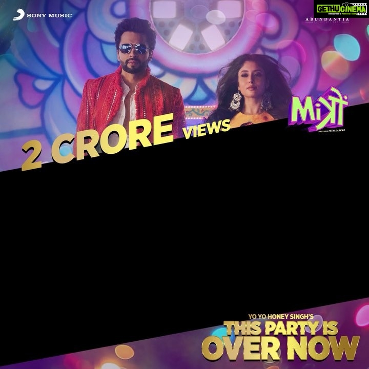 Jackky Bhagnani Instagram - #ThisPartyIsOverNow has crossed 2 crore views on YouTube and still trending in India and Worldwide. #Mitron #ThisPartyIsTrendingNow @yyhsofficial @abundantiaent @sonymusicindia @nitinrkakkar @vikramix @kkamra @itsrdm