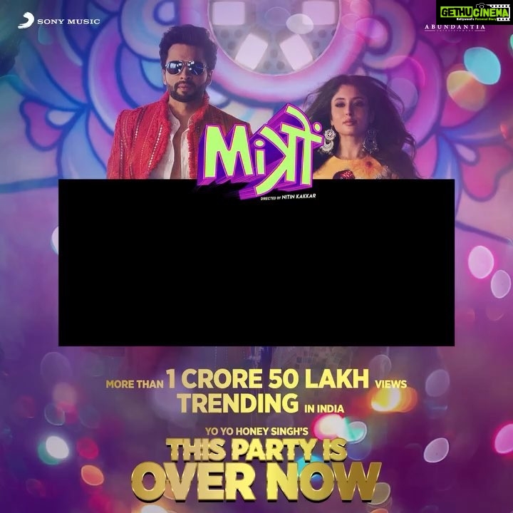 Jackky Bhagnani Instagram - 1 Crore 35 lakh plus views. No.2 in India & Still in the top world charts. #ThisPartyisOverNow @yyhsofficial @jackkybhagnani @sonymusicindia @kkamra @abundantiaent @Nitinrkakkar @vikramix @itsrdm