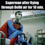 Jackky Bhagnani Instagram – Seems like Delhi’s air quality is Superman’s new Kryptonite! It’s time we realise just how serious the situation is and how we are the cause and the cure!  #LetsSaveTheEnvironment #DelhiSmog #DelhiAirPollution #Carbon
