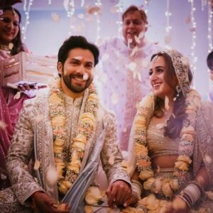 Jackky Bhagnani Instagram - Congratulations you two for this new chapter of your life. Couldnt be more happier for you my brother @varundvn. There are some love stories which make you believe in love and yours is one. ❤️ Wishing you both lifetime of happiness, companionship and love 🤗 @natashadalal88