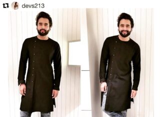 Jackky Bhagnani Instagram - #Repost @devs213 (@get_repost) ・・・ 05.27.17 #JackkyBhagnani in @tisastudio and @metroshoesindia for success party of #HindiMedium (Assisted by @kareenparwani )