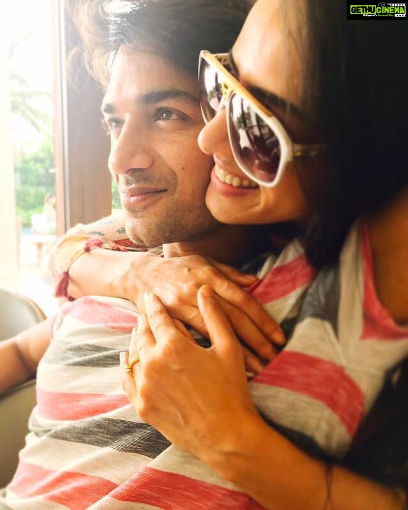 Jackky Bhagnani Instagram - Happiness is knowing your best friend finally found his Miss Right. Congratulations @mistergautam and @smriti_khanna! #Hitched #BestFriendsEngaged #CoupleInLove #Goa #Love
