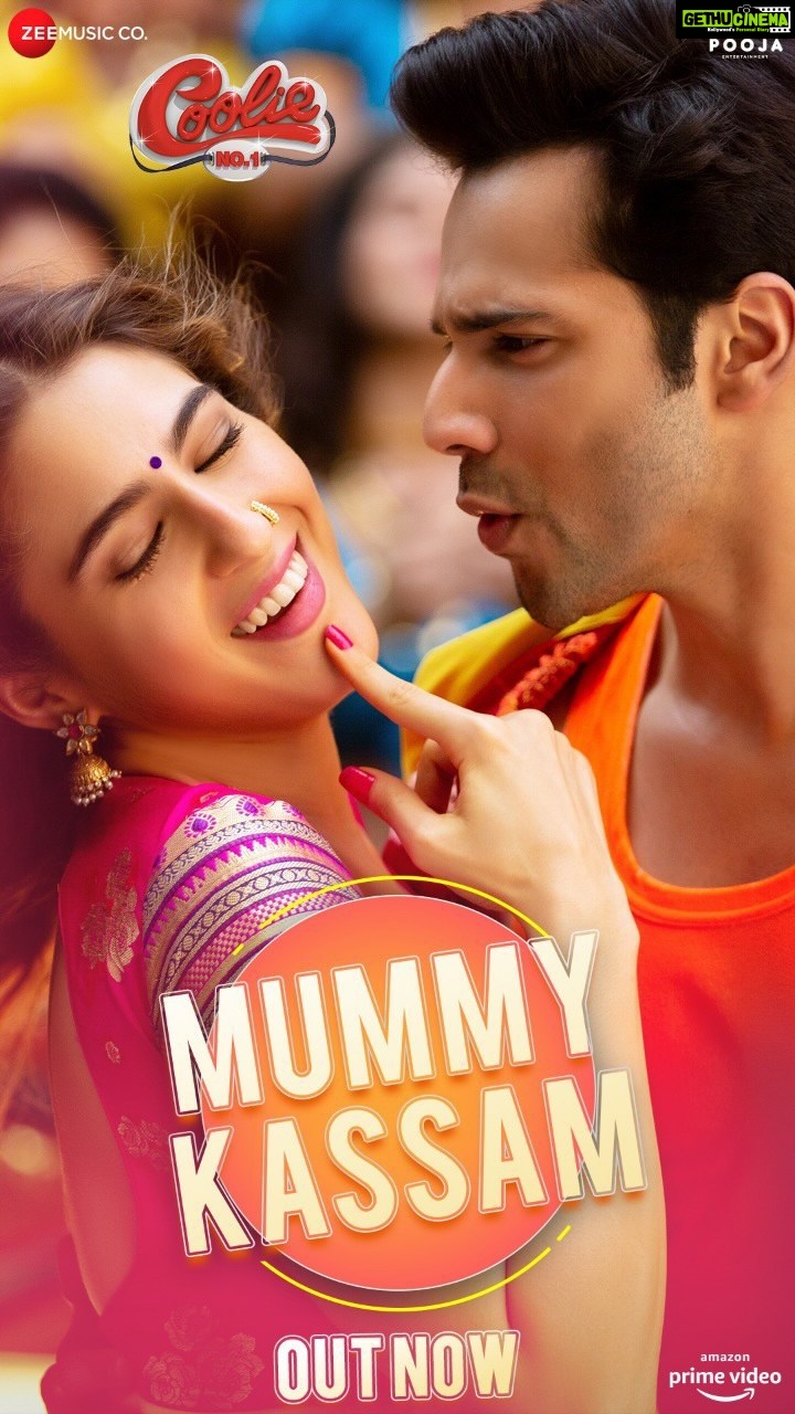 Jackky Bhagnani Instagram - #MummyKassam song is here to re-ignite the romance you need! ✨ Song out now! Check it out! 🔥 #CoolieNo1OnPrime, premieres 25th December on @primevideoin @varundvn @saraalikhan95 #DavidDhawan #VashuBhagnani @deepshikhadeshmukh @pooja_ent @uditnarayanmusic @monalithakur03 @ikkamusic @tanishk_bagchi #ShabbirAhmed @zeemusiccompany