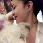 Jacqueline Fernandez Instagram - Missing you @poodles.in.paradise happy Holi everyone and pls remember to keep the animals safe 💜🦄💜