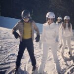 Jacqueline Fernandez Instagram – First day ski lessons and no one fell!! Yay!!! #courchevel1850❤️ Le Chalet de Pierres