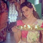 Jacqueline Fernandez Instagram – Happy Diwali everyone!!! ⭐️🌟⭐️ may our hearts always be filled with light!! And may we always be united as one in peace 🌈🌈@srilankanairlinesofficial @chandiniw 📸 @gururajdixit @abhishek4reel @shaanmu ❤️❤️