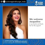 Jacqueline Fernandez Instagram – Happy to be on board and thank you for all that you do!!! ❤️❤️❤️#Repost @actionagainsthunger_india
・・・
Thank you Jacqueline Fernandez for your support and welcome to the family!! In these tough times, we need to act together and help change lives! #changinglives #inspiration #againsthunger