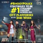 Jacqueline Fernandez Instagram – It’s week 2 and #BhootPolice is still getting the love across all OTT platforms!
Watch this spooky comedy now on @disneyplushotstar 👻
#DisneyplusHotstarMultiplex

#SaifAliKhan @arjunkapoor @yamigautam @jaavedjaaferi @RameshTaurani @akshaipuri @pavankirpalani@jaya.taurani @tips @tipsfilmsofficial@12thstreetentertainment_film