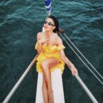 Jacqueline Fernandez Instagram – Cruisin’🛥🌊 #sailanka #inspiredlivinig #cinnamonhotels