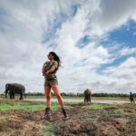 Jacqueline Fernandez Instagram - 🐘❤️ #inspiringmoments #habaranavillagebycinnamon #cinnamonhotels Cinnamon Lodge Habarana