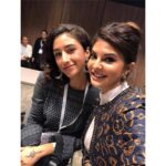 Jacqueline Fernandez Instagram – My first time at @oneyoungworld @oywthehague was an overwhelming experience that inspired me to have courage in this world where there is so much injustice and pain and rage and to also remember there is always hope.. my delegate was Yasmin Mjallii who runs @babyfist_ a socially conscious brand that does amazing work towards women empowerment in Palestine ❤️ it was truly an honor to share the stage with these young leaders who are bringing about change for a better tomorrow, I was so humbled to be in their presence 🌈 thank you @oneyoungworld this lesson in giving back was life changing.. @chadders83 @shaanmu @tanghavri ❤️❤️