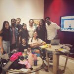 Jacqueline Fernandez Instagram – My @justf143 team! We spend hours in meetings and make a mess in the office! Love you guys, can’t wait for the next collection 💗💗💗 #fun #fashion #fitness