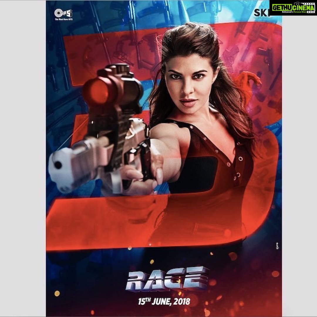 Jacqueline Fernandez Instagram - ...and power can be dangerous!! #Race3ThisEid #Repost @beingsalmankhan ・・・ Jessica: Raw power . #Race3 #Race3ThisEid @jacquelinef143 @SKFilmsOfficial @Tips