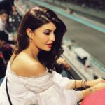 Jacqueline Fernandez Instagram – My one true love Formula 1 Grand Prix 🏁🏎❤️ and you too @wizkhalifa #LNFL @f1 @shirinmorani @oudaysingh F1 Abu Dhabi Grand Prix, Yas Marina