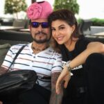Jacqueline Fernandez Instagram - Can I have my turban back pls?! 😋 We only got one day together but I always love seeing you Daddy 💖 @elroyjafernz the most precious person in my life... TAJ DUBAI