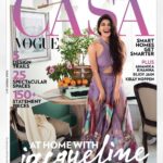 Jacqueline Fernandez Instagram - Welcome home everyone!! Thanks @vogueindia @anaitashroffadajania 💜💜 for this awesome cover! @ashieshshah finally we made it a home!!! @shaanmu @taras84 and the rest of the team big big hug 💟