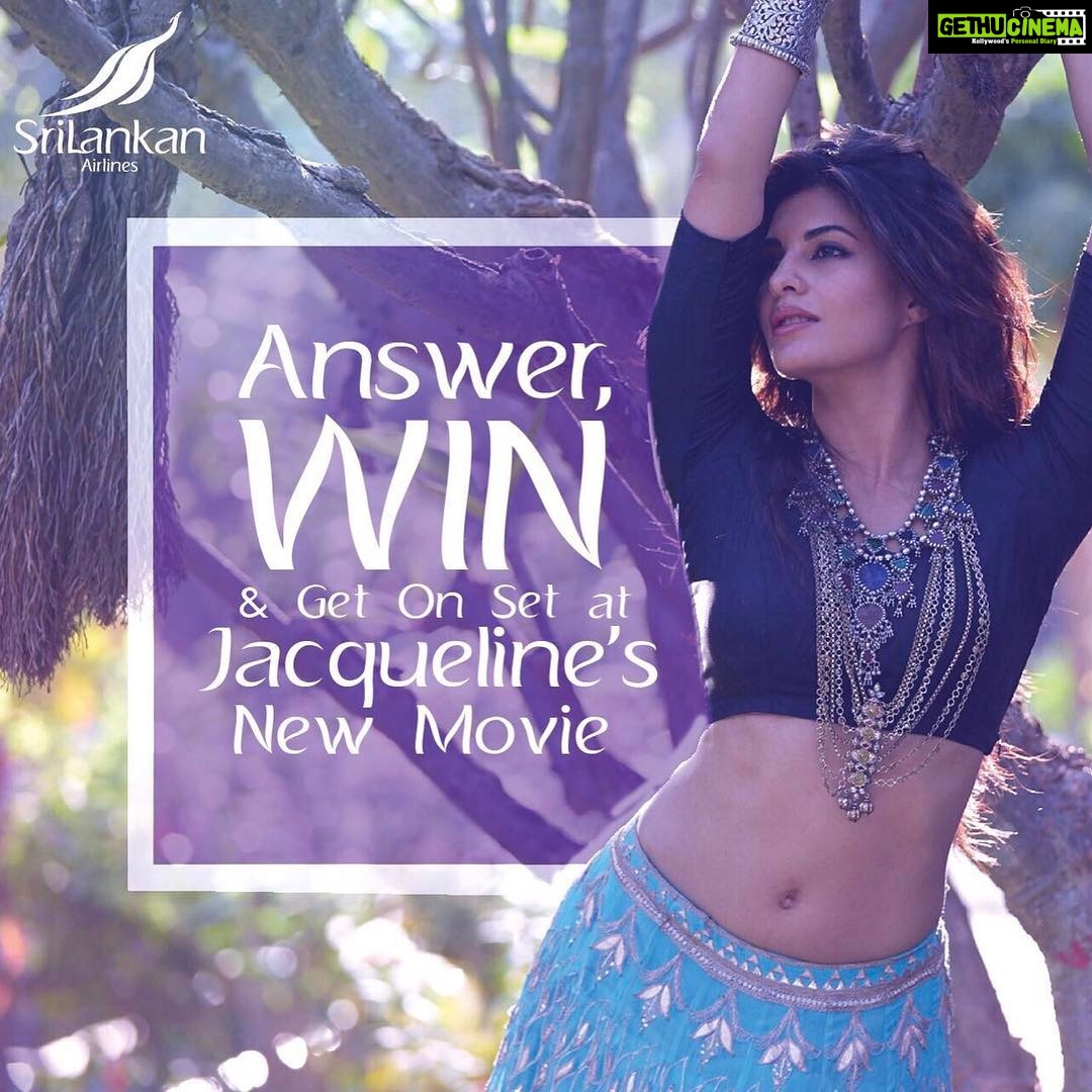 Jacqueline Fernandez Instagram - This year marks a major milestone - turns out we've clocked 70 years of commercial flights between Sri Lanka and India π To mark the occasion @SriLankanAirlinesOfficial is giving five of you a chance to come hang out with me!! Hit the link in my bio ππΌto enter the contest!! Can't wait to meet all the winners!! πππ
