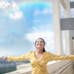 Jasmin Bhasin Instagram - Soaking in those rainbow colours ✨ #JB #JasminBhasin