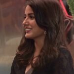 Jasmin Bhasin Instagram - Damn, that smile! 🖤 Jas looking gorgeous in the #BBHouse in @amorecoutureofficial & @sonisapphire earrings. Styled by - @ankiitaapatel Asst by - @nehasarkar04 Watch the #BB14 episodes on @colorstv every day and before TV on @vootselect 📺 #BB14 #JBinBB #AbScenePaltega #BiggBoss14 #BiggBoss #BiggBoss2020 #Colors #JasminBhasin #BBlikeABoss @beingsalmankhan