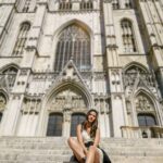 Jasmin Bhasin Instagram - Grateful for where I'm at Excited about where I'm going 🌼 #poser #doingtouristythings #nofilter Cathedral of St. Michael and St. Gudula