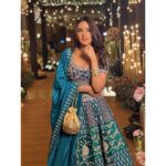 Jasmin Bhasin Instagram - Princess feels for #dishulkishaadi Styled by @ankiitaapatel Lehenga @mrunalinirao Earrings @zepanache Bangles @curiocottagejewelry Potok bag @ru.saru