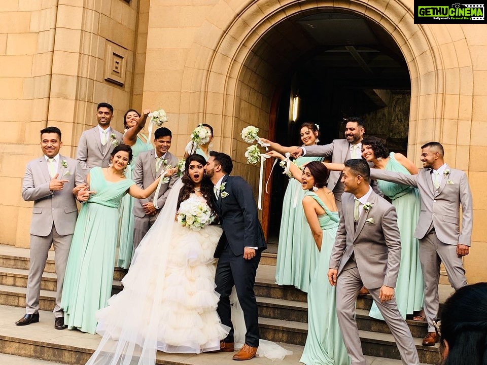 Jennifer Winget Instagram - Thank you for letting me share in this joyful day. I take my bridesmaids duties very seriously. By your side, for life! You looked absolutely ethereal my sim and I wish you and subi all the best as you embark on this wonderful union.May the love and happiness you guys feel today shine through the years. Thanks for inviting us to eat and drink while you get married.😂😘Congrats! #onebigbash #simoneandsubi