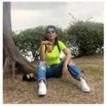 Jennifer Winget Instagram – Perfectly plonked. This is One Happy Camper!