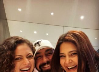Jennifer Winget Instagram - Tis the season to be merry.. and boy did we see that advice thoroughly to the T! Thank you @rk945 and Deepa for a super fun Bru..lunch❤️ #friendslikefamily#squad